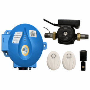 ACT2-BTKIT-L Includes: (1) Bluetooth Repeater, (2) Bluetooth Transmitters and (1) Integrated Temperature Sensor. Indoor use only.