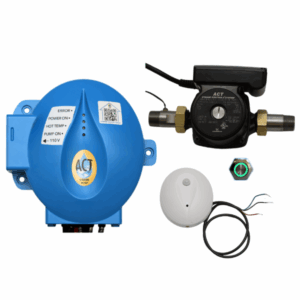 ACT-2-HWMS-O . Includes: (1) Hardwired LED Activation Button, (1) Hardwired Motion Sensor and (1) Integrated Temperature Sensor. Indoor use only.